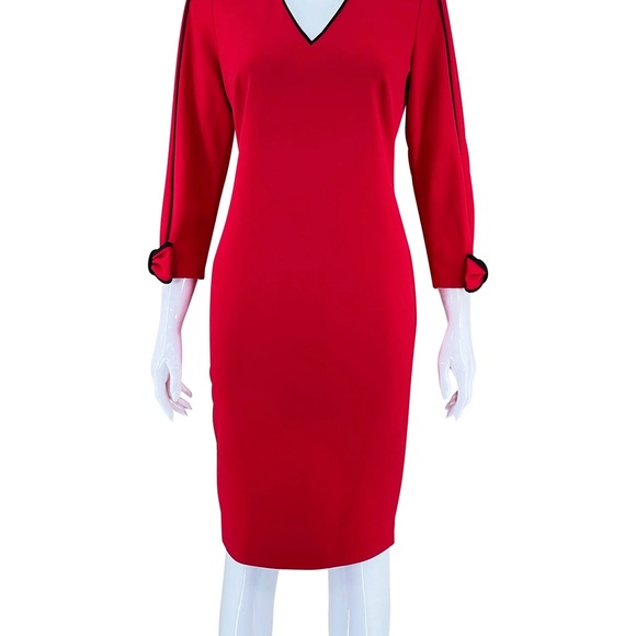 Calvin Klein Ruby Bow dress Sz 4p NWOT - Picture 1 of 9